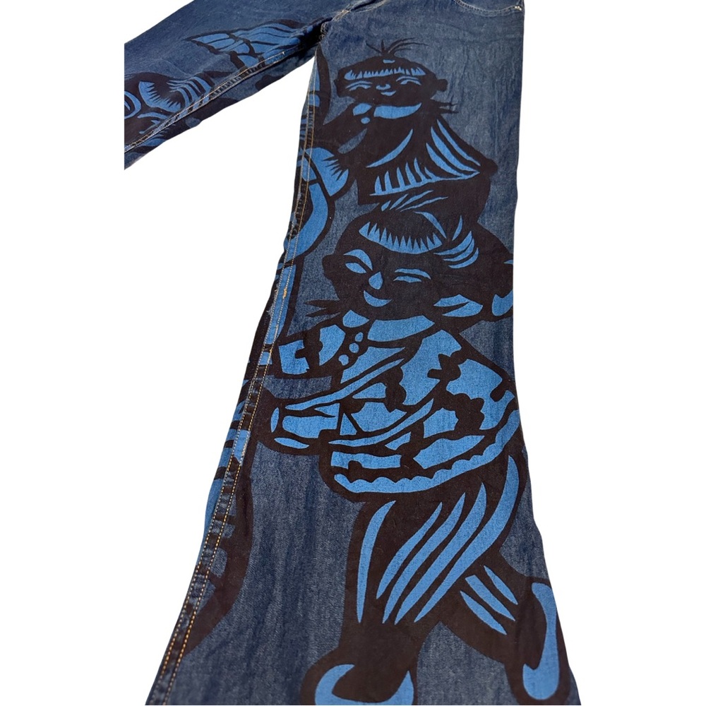 Custo Barcelona Vintage Printed Jean Size 29 - Picture 3 of 10